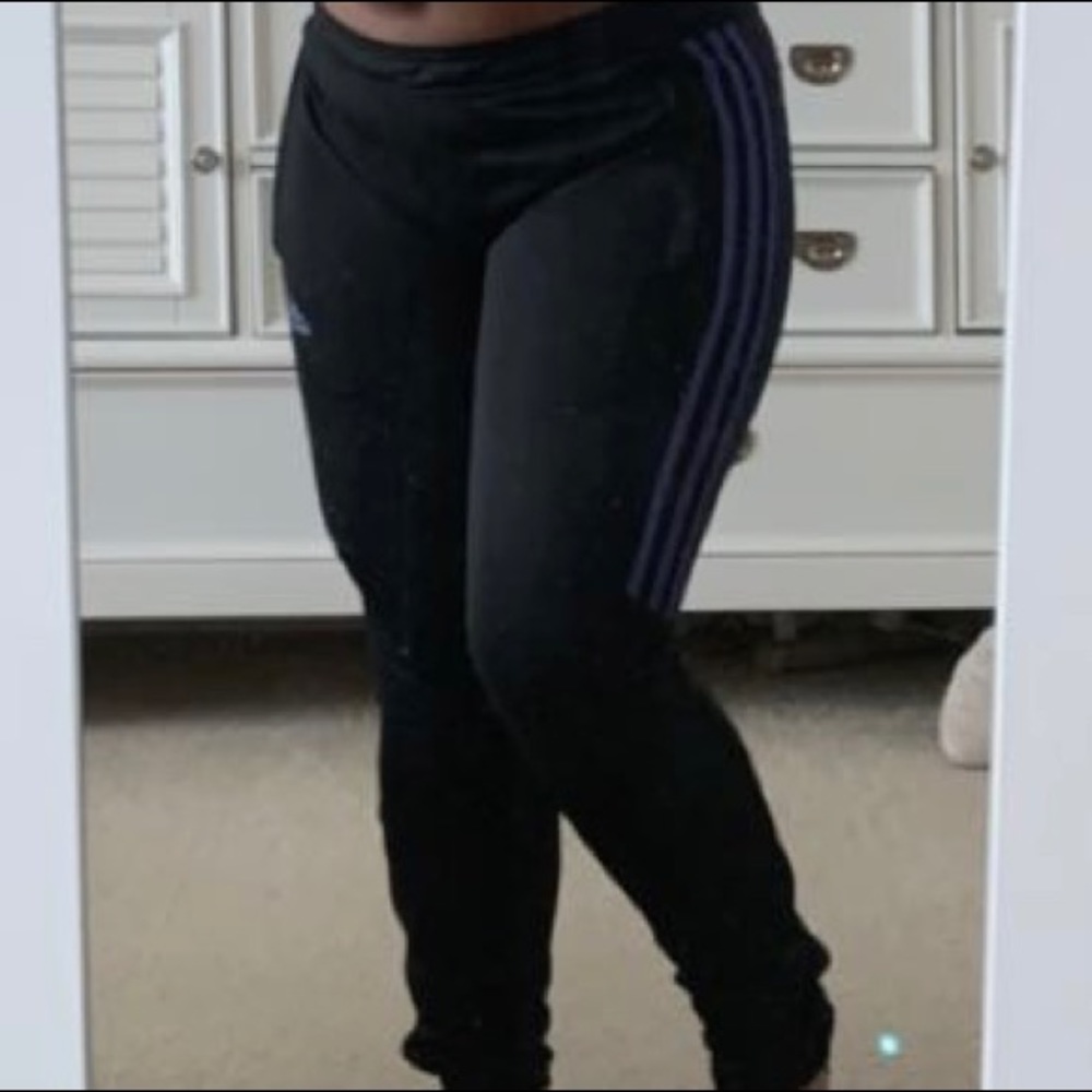 Adidas Pants Purple and Dark Gray